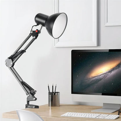 Lampe de chevet à pince avec bras articulé