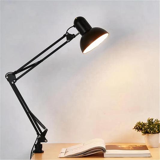 Lampe de chevet à pince avec bras articulé