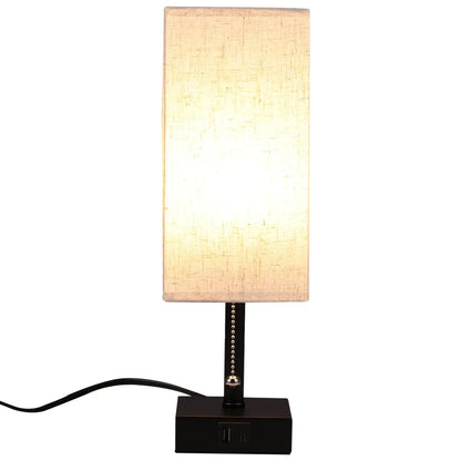 Lampe de chevet avec ports USB-A et USB-C intégrés