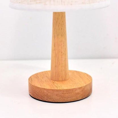 Lampe de chevet en bambou et tissu – Style naturel