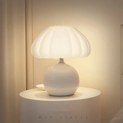 Lampe de Chevet Minimaliste – Pied Blanc ou Rose