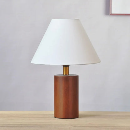 Lampe de Chevet Bois et Blanc – Design Naturel et Épuré