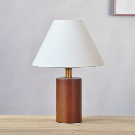 Lampe de Chevet Bois et Blanc – Design Naturel et Épuré