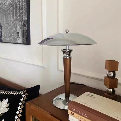 Lampe de Chevet en Bois et Métal – Design Naturel