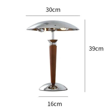 Lampe de Chevet en Bois et Métal – Design Naturel