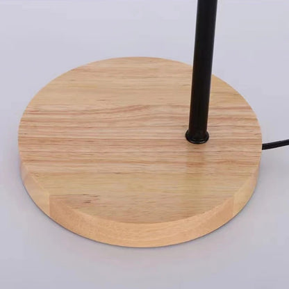 Lampe de chevet bois et métal noir – Style industriel