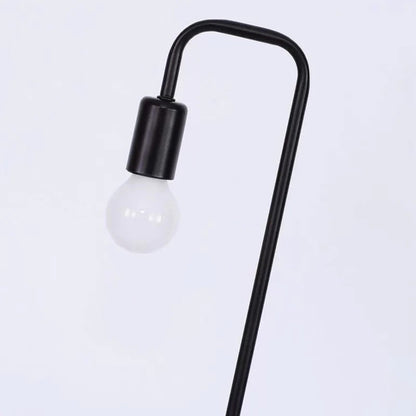 Lampe de chevet bois et métal noir – Style industriel