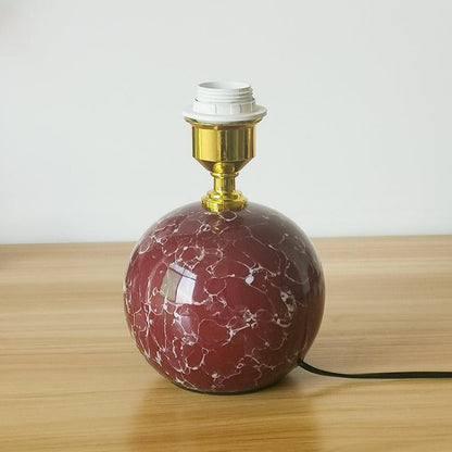 Lampe de Chevet Céramique Bordeaux – Style et Caractère