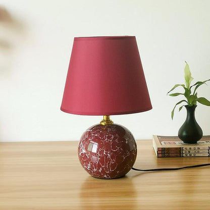 Lampe de Chevet Céramique Bordeaux – Style et Caractère