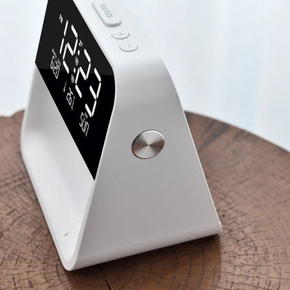 Lampe de Chevet Connectée avec Réveil et Chargeur à Induction
