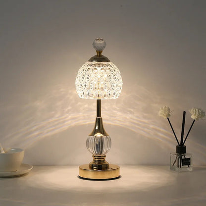 Lampe de Chevet Cristal Sans Fil Rechargeable
