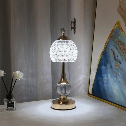 Lampe de Chevet Cristal Sans Fil Rechargeable