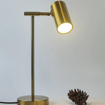 Lampe de Chevet de Lecture en Métal au Design Doré