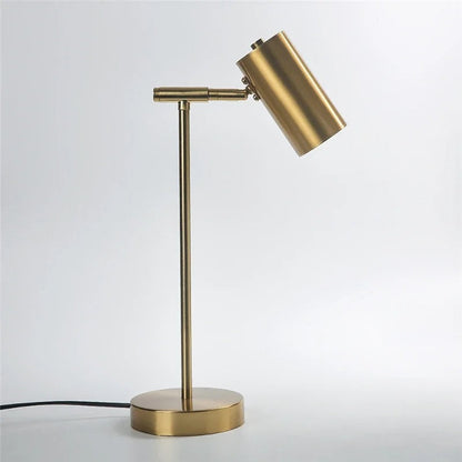 Lampe de Chevet de Lecture en Métal au Design Doré
