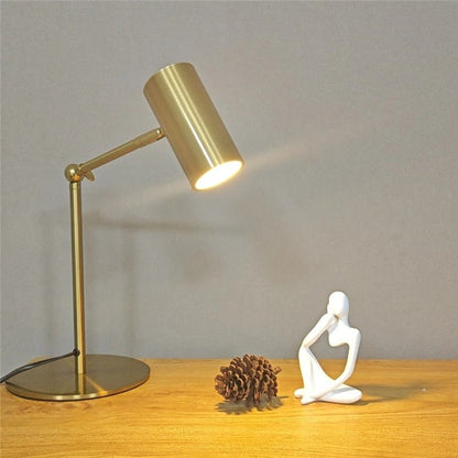 Lampe de Chevet de Lecture en Métal au Design Doré