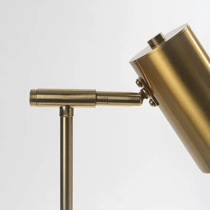 Lampe de Chevet de Lecture en Métal au Design Doré