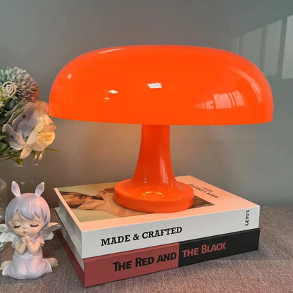 Lampe de Chevet Champignon en PVC – Orange ou Blanc