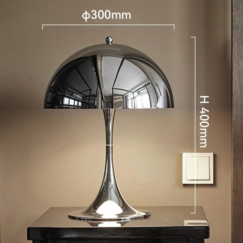 Lampe de Chevet Design Champignon en Métal