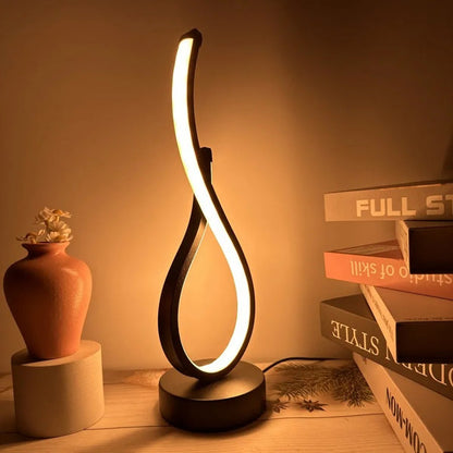 Lampe de Chevet LED Design en Métal – Hauteur 33 cm