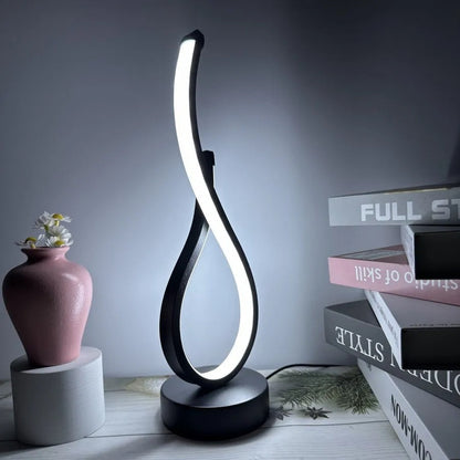 Lampe de Chevet LED Design en Métal – Hauteur 33 cm