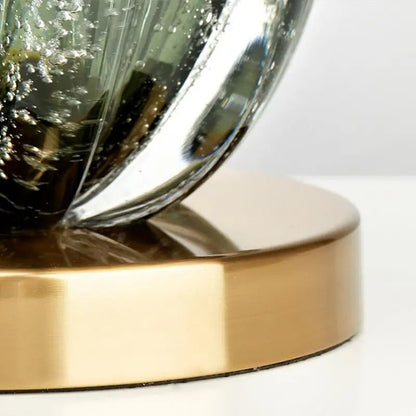 Lampe de Chevet en Verre et Tissu – Design Contemporain