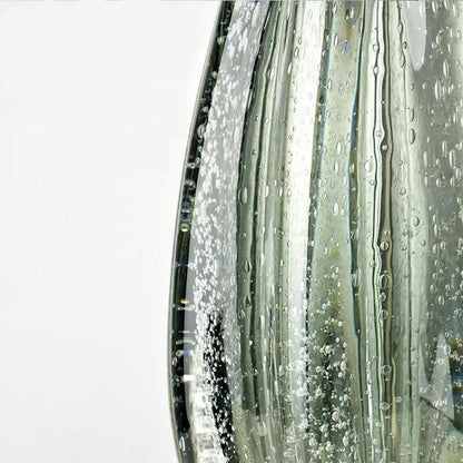 Lampe de Chevet en Verre et Tissu – Design Contemporain