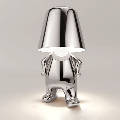 Lampe de Chevet Dorée Design Sculptural