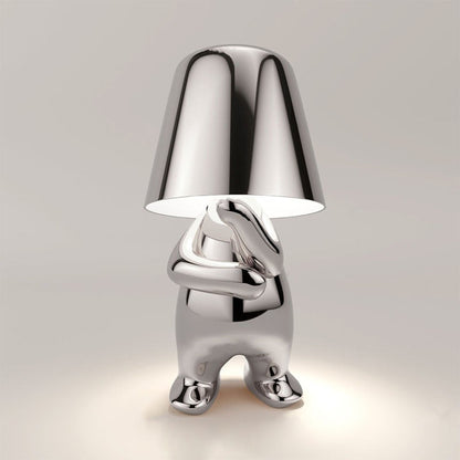 Lampe de Chevet Dorée Design Sculptural