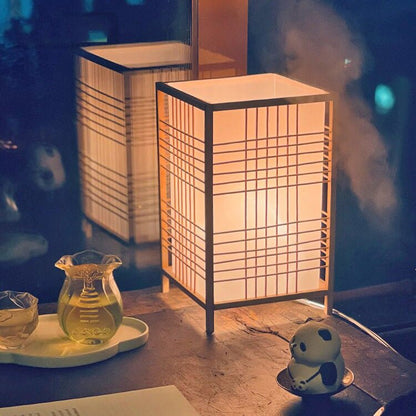 Lampe de chevet en bambou et bois – Style naturel