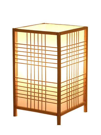 Lampe de chevet en bambou et bois – Style naturel