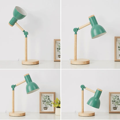 Lampe de chevet en bois et aluminium – Style nordique