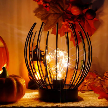 Lampe de Chevet en Métal Noir – Sans Fil à Piles