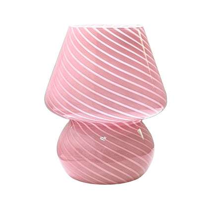 Lampe de Chevet en Verre Artisanal – 3 Niveaux de Lumière