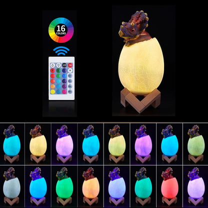 Lampe de Chevet Dinosaure pour Enfant – LED Tactile