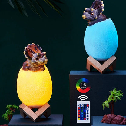 Lampe de Chevet Dinosaure pour Enfant – LED Tactile