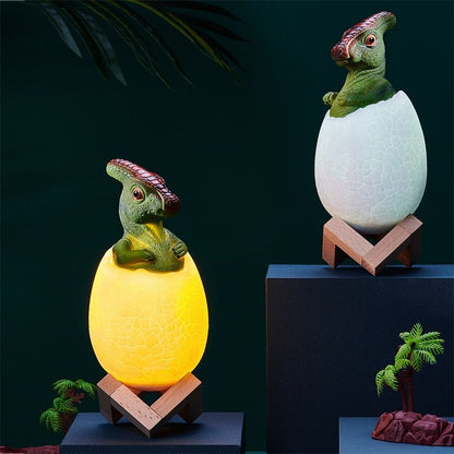 Lampe de Chevet Dinosaure pour Enfant – LED Tactile