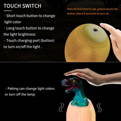 Lampe de Chevet Dinosaure pour Enfant – LED Tactile