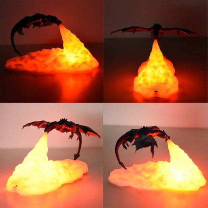 Lampe de Chevet Enfant Dragon Cracheur de Feu