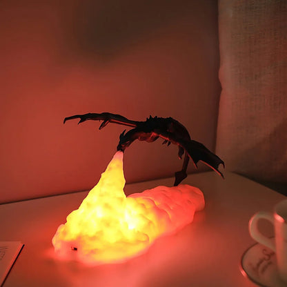 Lampe de Chevet Enfant Dragon Cracheur de Feu