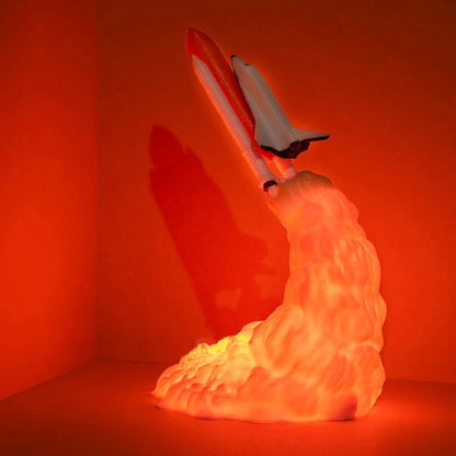 Lampe de Chevet Enfant en Forme de Fusée