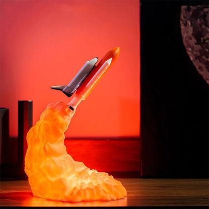 Lampe de Chevet Enfant en Forme de Fusée