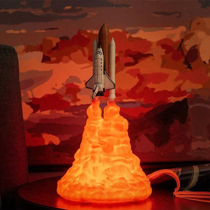 Lampe de Chevet Enfant en Forme de Fusée