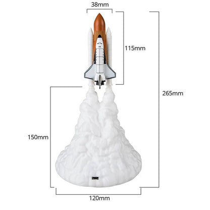 Lampe de Chevet Enfant en Forme de Fusée