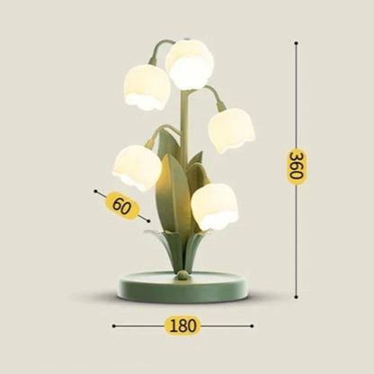 Lampe de Chevet Fleur à Interrupteur Magnétique