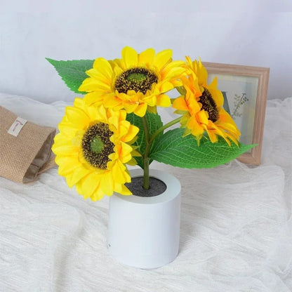 Lampe de Chevet Tournesol Rechargeable – Lumière Douce