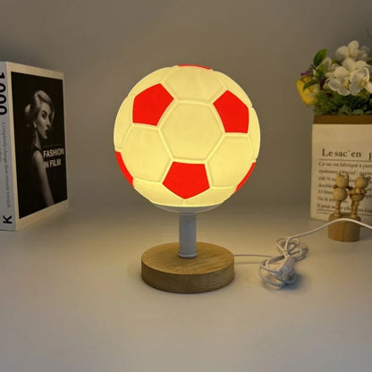 Lampe de Chevet en Forme de Ballon de Football
