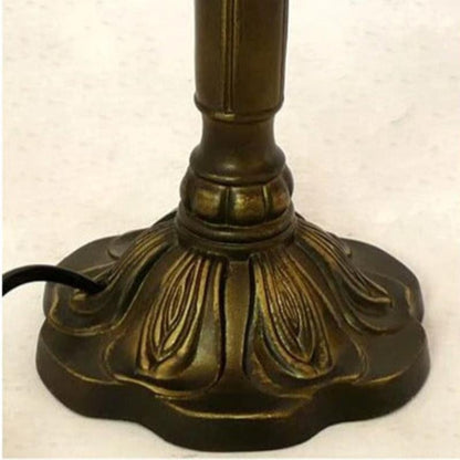 Lampe de Chevet Style Tiffany Industriel en Vitrail
