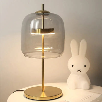 Lampe de Chevet en Verre et Métal – Design Italien
