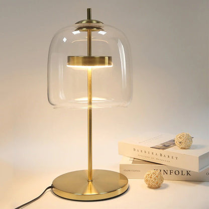 Lampe de Chevet en Verre et Métal – Design Italien
