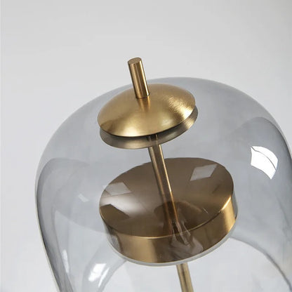 Lampe de Chevet en Verre et Métal – Design Italien